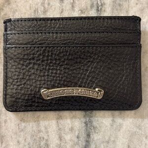 Chrome Hearts leather card holder